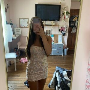 Homecoming Mini Dress Sequins